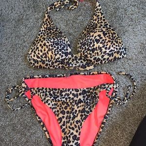 PINK Leopard Print Bikini!